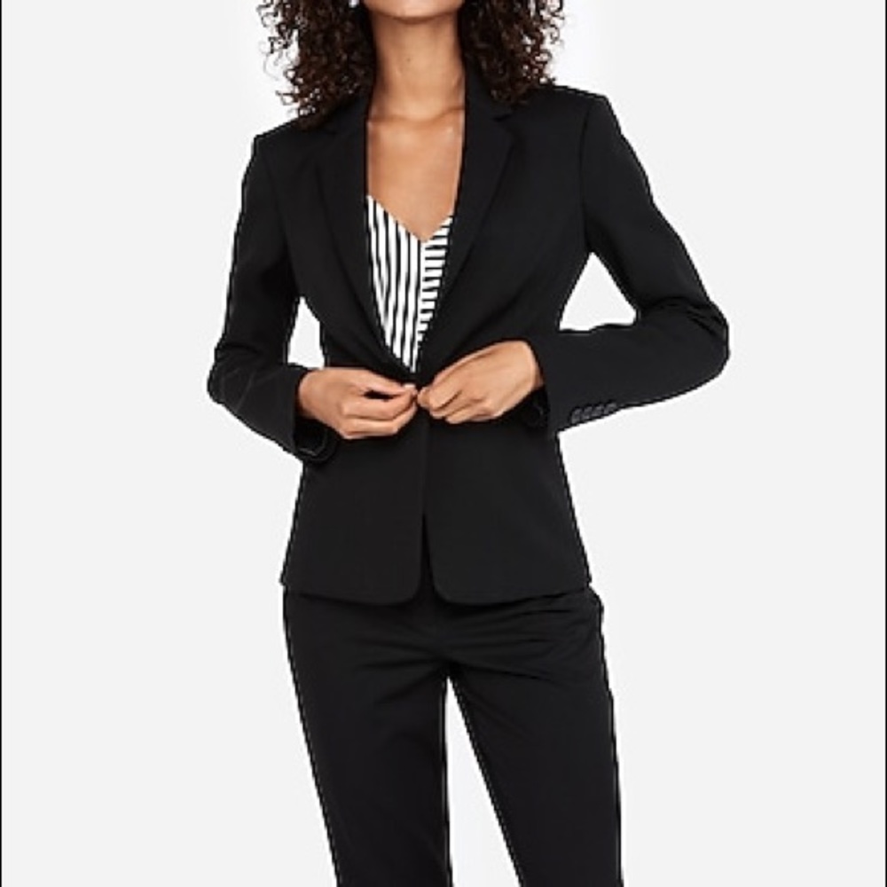 Express 00 One Button Business Blazer
